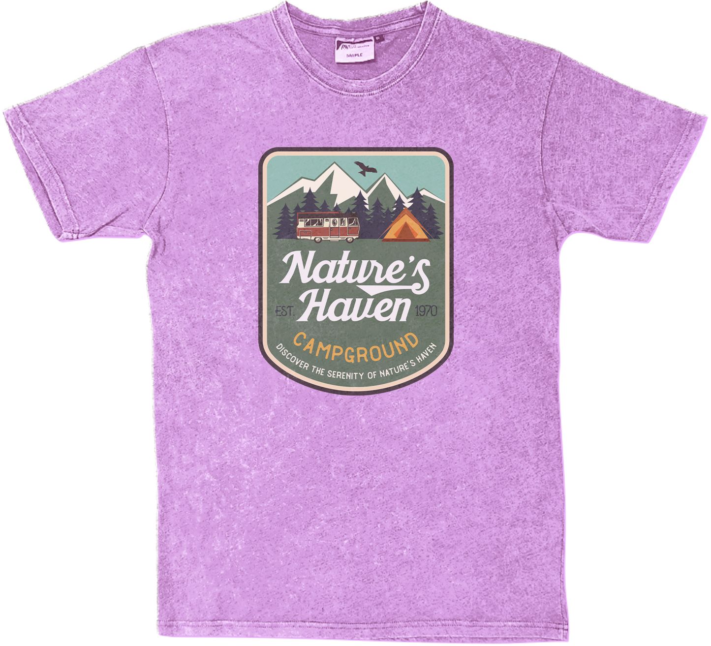 FULL COLOR UNISEX ACID WASHED T-SHIRT 6