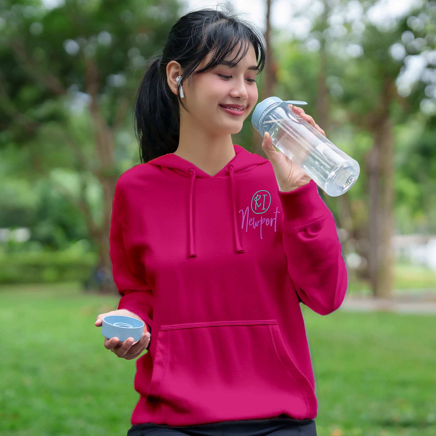 ADULT FLEECE HOODIE EMBROIDERED 2