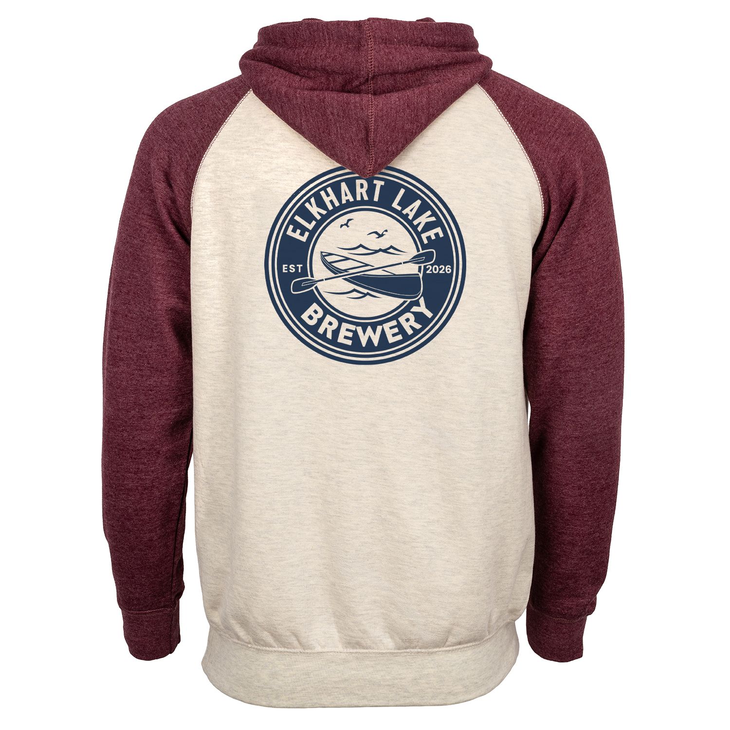 ADULT FLEECE COLORBLOCK BASEBALL HOODIE-SCREEN 4