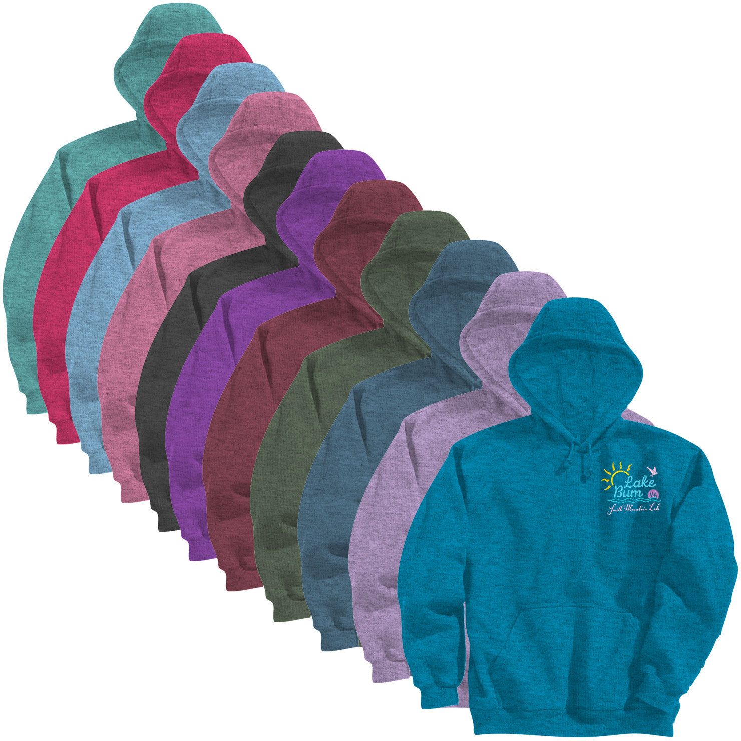 ADULT VINTAGE HEATHER HOODIE - EMBROIDERED 3