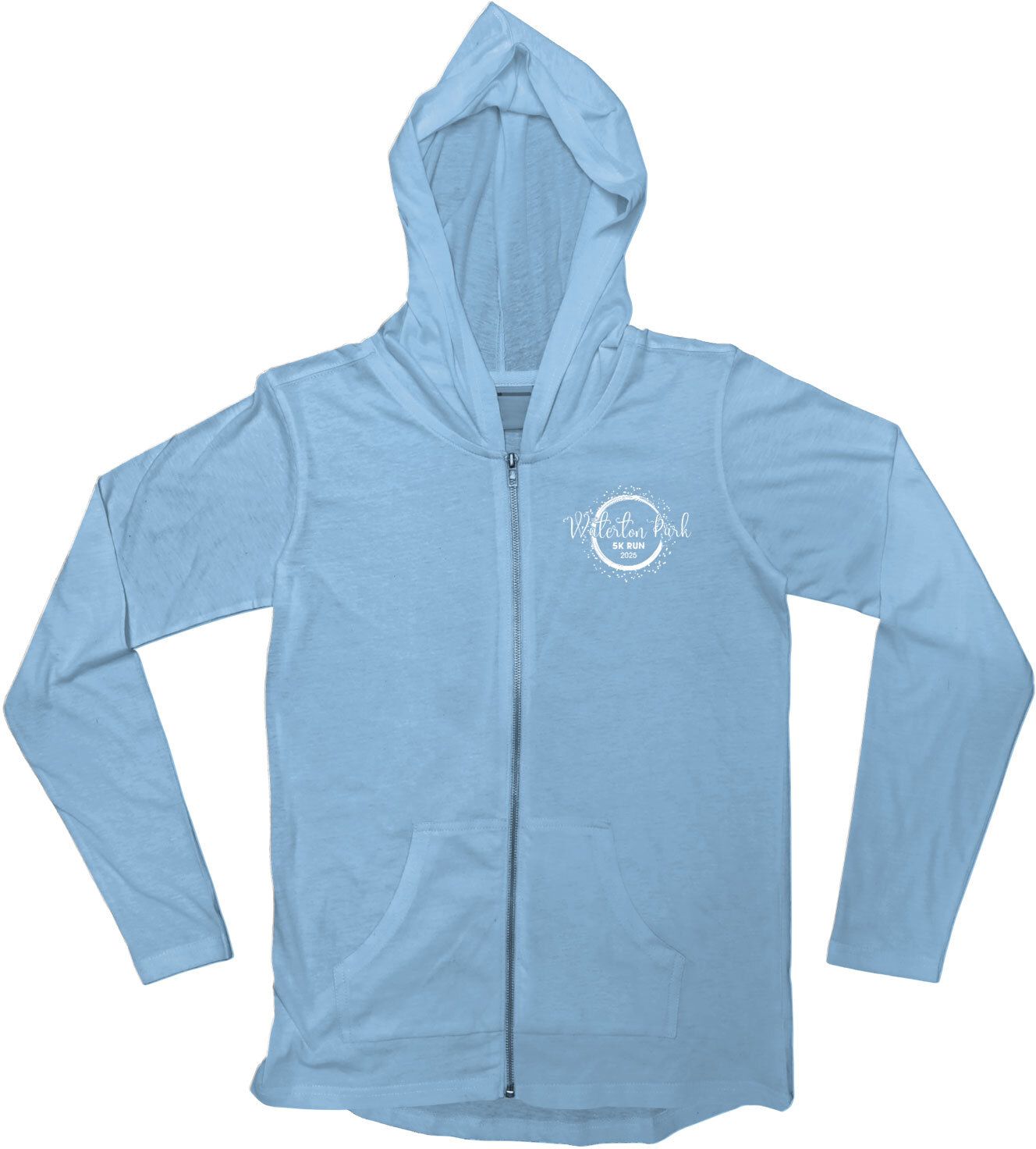 Light Weight Full Zip Hooded Jersey - Screen, custom hoodie or sweatshirt with logo imprint 3