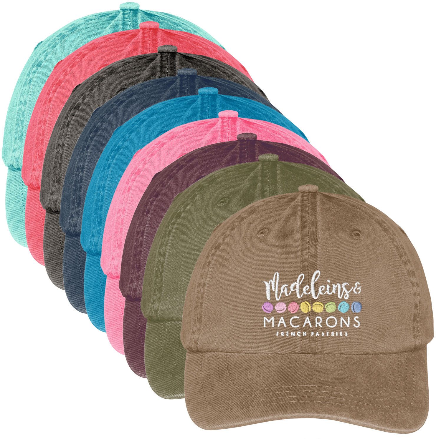 PIGMENT DYE HAT - EMBROIDERED 3