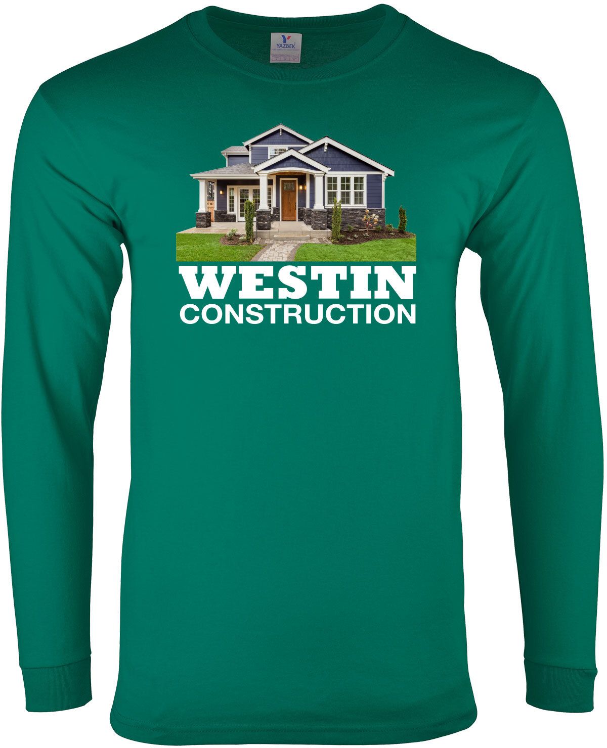 FULL COLOR MENS LONG SLEEVE 100% COTTON T-SHIRT 2