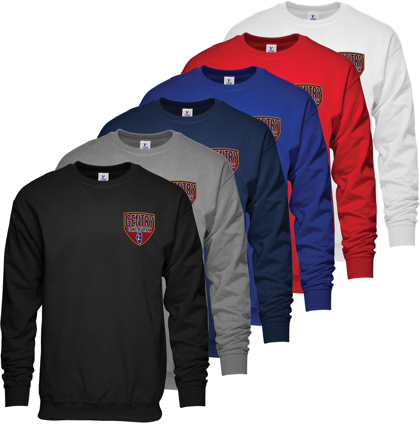 Crewneck Sweatshirt - Embroidered, custom hoodie or sweatshirt with logo imprint 5