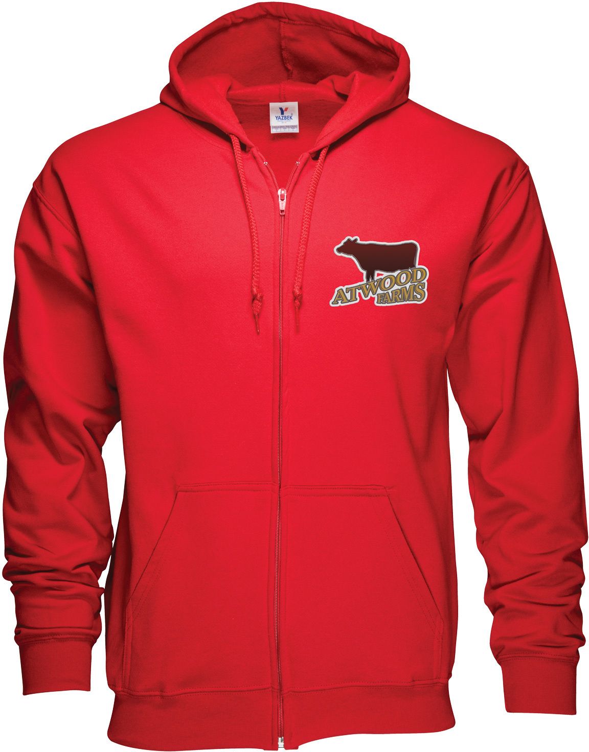 ZIPPERED HOODIE 50/50 EMBROIDERED 2