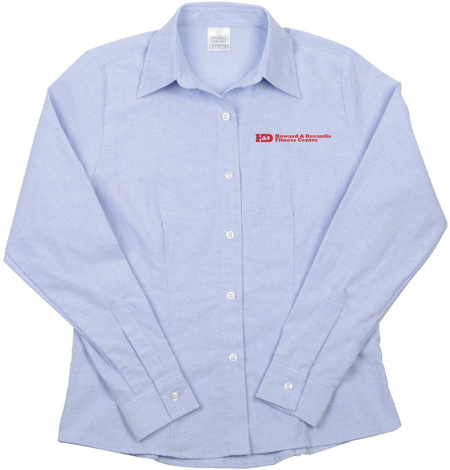 WOMEN'S LONG SLEEVE OXFORD SHIRT 2