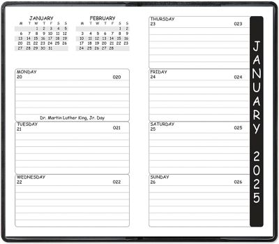 50 Custom Logo 2024 Refill Weekly Pocket Calendar Bulk Imprinted Promotional Products Calendars, Organizers & Planners by Amsterdam Printing