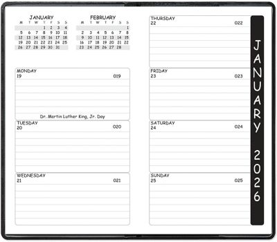 50 Custom Logo 2024 Refill Weekly Pocket Calendar Bulk Imprinted Promotional Products Calendars, Organizers & Planners by Amsterdam Printing