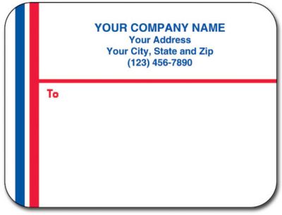 Custom Office Supplies: Glossy Mail Labels 1 Up Flat