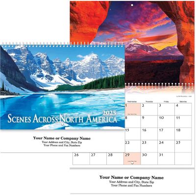 Custom Calendars: Scenes Across America Spiral Wall Calendar
