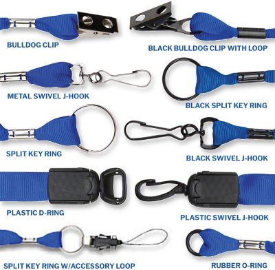 100 Custom Logo Lanyards Nylon Web Lanyard 3/4 Bulk Imprinted Promotional Products Lanyards by Amsterdam Printing