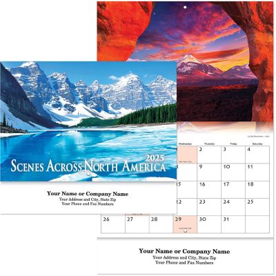 Custom Calendars: Scenes Across America Stapled Wall Calendar