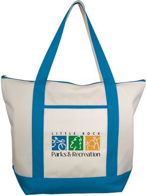 Custom Tote Bag | Promotional Bags: Classic Zippered Tote - Embroidered