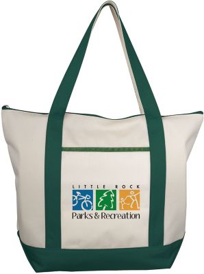 Holiday Gifts for Employees Under $20: Classic Zippered Tote - Embroidered