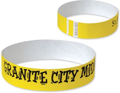 Giveaways: Tyvek Wristband 1 Inch Width