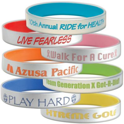 Silver Silicone Bracelet