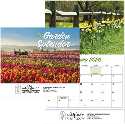 Promotional Wall Calendars: Garden Splendor Stapled Wall Calendar