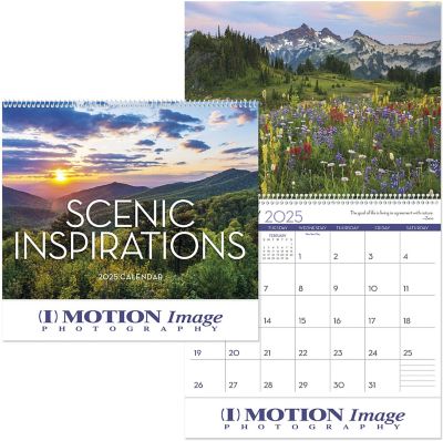 Custom Calendars: Scenic Inspirations Spiral Wall Calendar