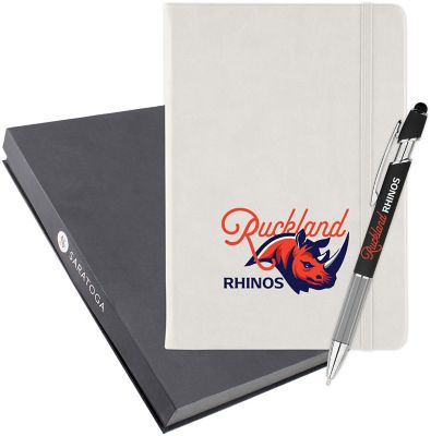 School Promotional Items: Full Color Bella Luna Journal & Ultima Comfort Pen