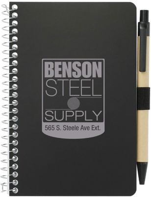 Branded Notebooks & Journals: Fsc® Mix Pocket Spiral Notebook With Pen
