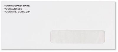 Promotional Items Easy to Mail: #10 Right Hand Window Envelope