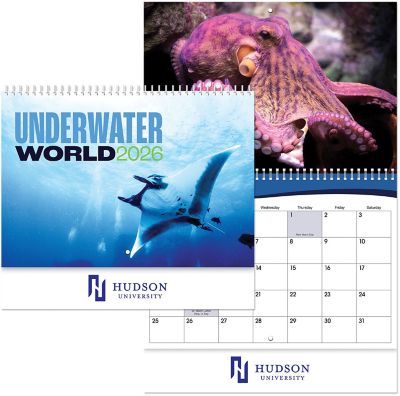 Promotional Wall Calendars: Underwater World Spiral Wall Calendar