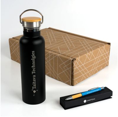 Custom Drinkware Gift Sets: Bamboo Simple Gift Set