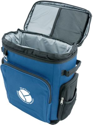 6 Custom Logo and Personalized Coolers Saratoga 18 Can Cooler Backpack Bulk Imprinted Promotional Products Coolers by Amsterdam Printing