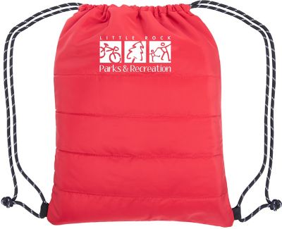 Custom Drawstring Bags: Puffy Quilted Drawstring Bag