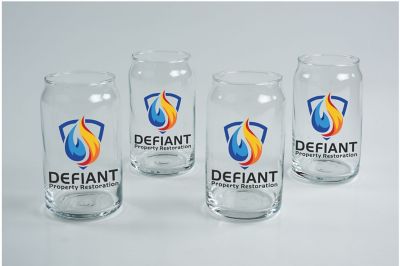 Promotional Gift Sets: Full Color Can Shape Glass Set Of 4