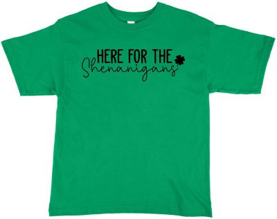 St Patrick's Day Promotional Products: M&O Youth Gold Soft T-Shirt 100% Cotton Screened