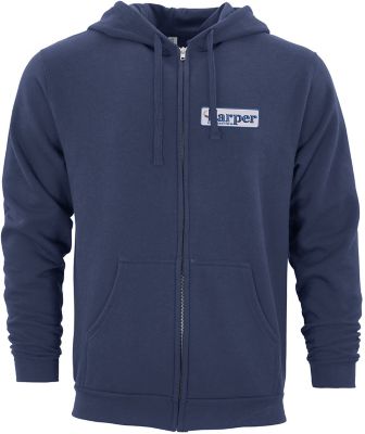 Custom Business Gifts: M&O Unisex Zipper Hoodie Embroidered