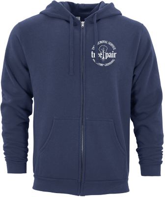 Apparel: M&O Unisex Zipper Hoodie Screened