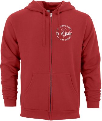 Apparel: M&O Unisex Zipper Hoodie Screened