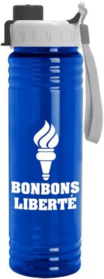 Custom Drinkware: Slimfit Upcycle rPET Btl W/Quick Snap Lid 24 oz
