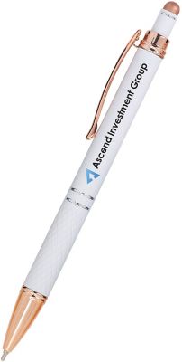 Saratoga™ Collection: Full Color Crossgate Stylus  Pen - Rose Gold