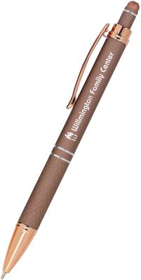 Rose Gold Personalized Pens: Crossgate Stylus Pen- Rose Gold