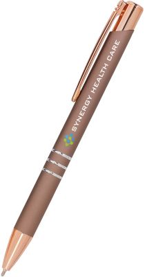 Rose Gold Personalized Pens: Full Color Delane Gel Pen - Rose Gold