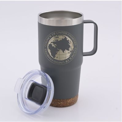 Vacuum Travel Mug with Cork Bottom 24-Oz. - Personalization