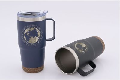 Vacuum Travel Mug with Cork Bottom 24-Oz. - Personalization