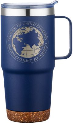 Custom Business Gifts: Saratoga Powder Cork Bottom Mug 24 oz