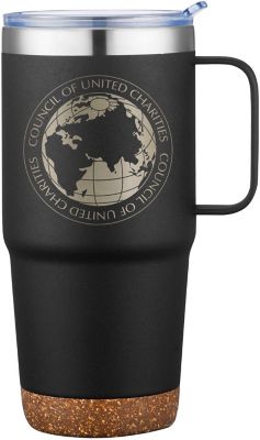 Custom Business Gifts: Saratoga Powder Cork Bottom Mug 24 oz
