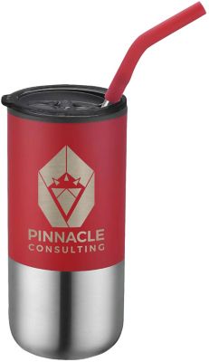 Personalized Travel Mugs & Tumblers: Element Tumbler With Straw 16 oz