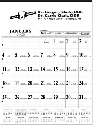Holiday Gifts for Employees Under $20: Large Contractor Wall Calendar