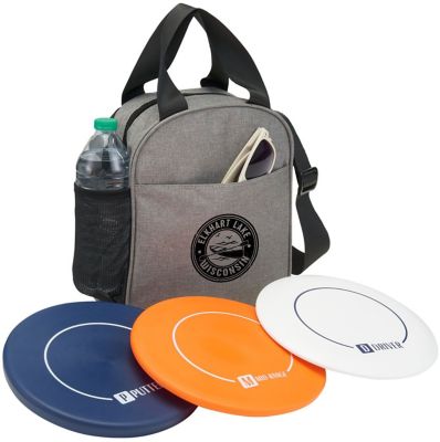 Summer Promotional Items: 3 Piece Disc Golf Set With Carry Bag