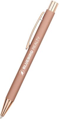 Custom Plastic Pens: Whitney Rose Gold Gel Pen - Screen