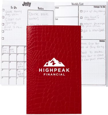 Custom Office Supplies: Crocodile Bullet Journaling Calendar 5 x 8