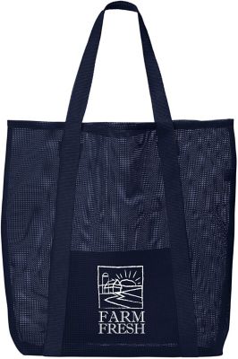 Personalized Reusable Grocery Bags: Belle Mare Beach Mesh Tote
