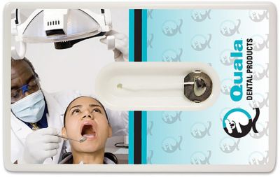 Dental Patient Giveaways: Credit Card Style Dental Floss With Mirror
