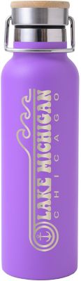 Stainless Tumblers: Saratoga Spirit Brite Stainless Water Bottle 20 oz